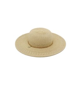 Wona Starfish Charm Sequin Band Straw Hat