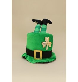 Wona Shamrock Leprechaun Legs Top Costume Bucket Hat