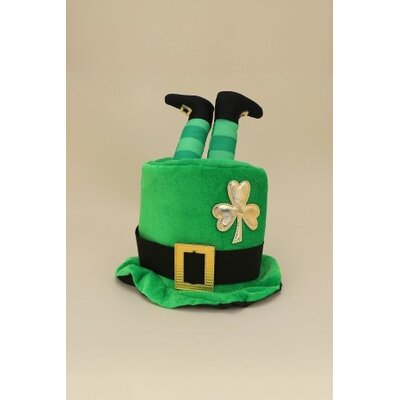 Wona Shamrock Leprechaun Legs Top Costume Bucket Hat