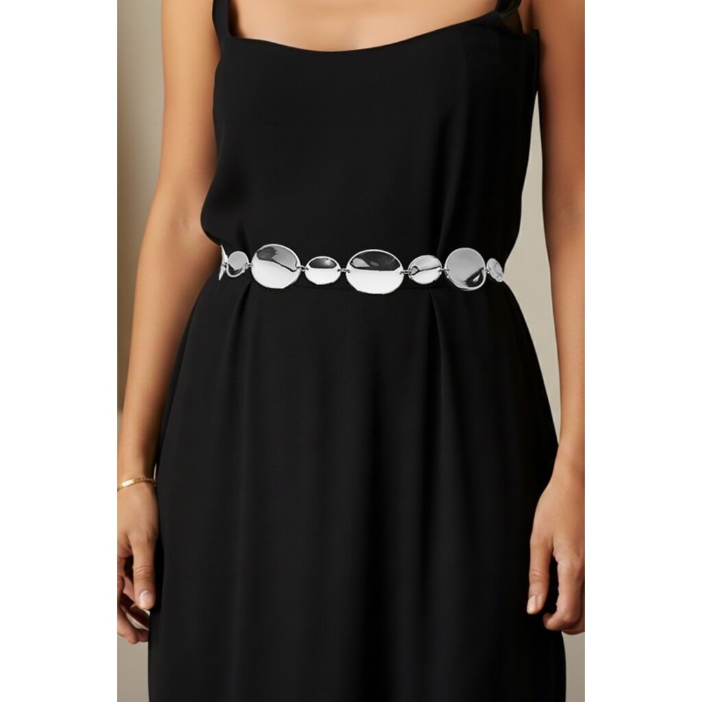 Wona Wona Polished Disc Link Chain Waist Belt