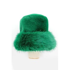 Wona Wona Faux Fur Russian Style Plush Bucket Hat