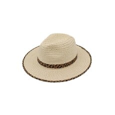 Wona Wona Two Tone Geometric Brim Sun Hat