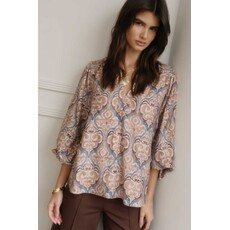 Gigio Gigio Printed Long Sleeve Top