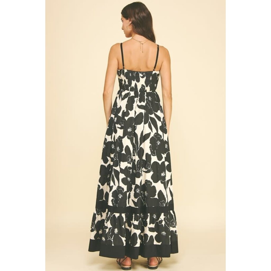 Pinch Pinch Floral Tiered Maxi Dress