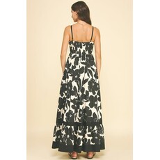 Pinch Pinch Floral Tiered Maxi Dress