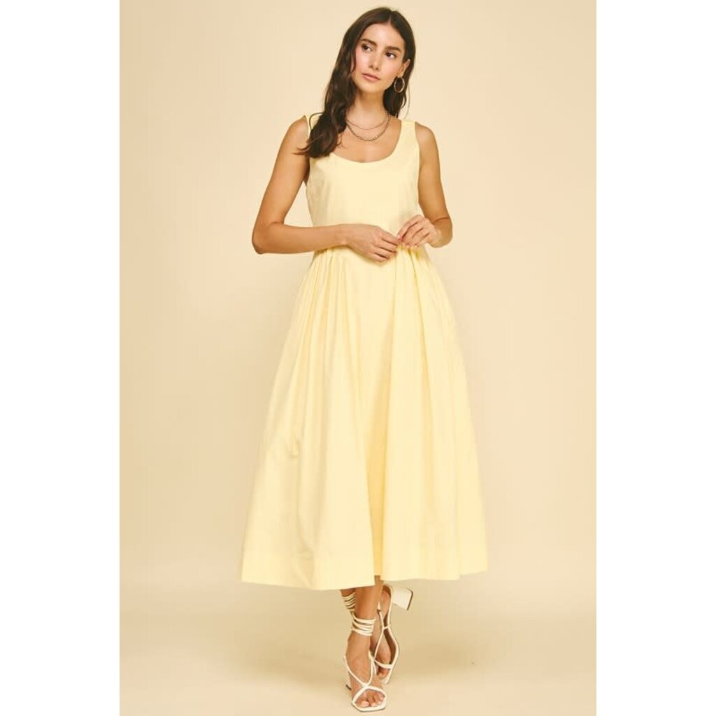 Pinch Pinch A-Line Poplin Midi Dress