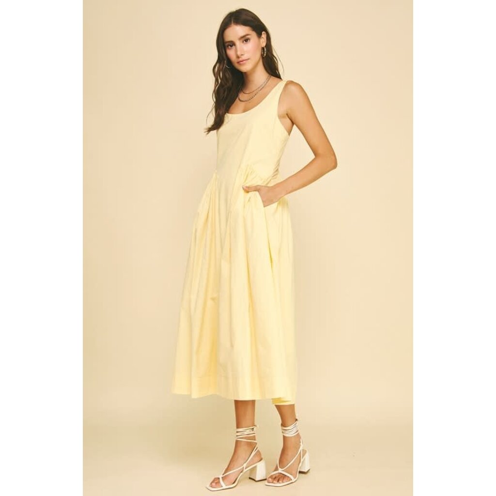 Pinch Pinch A-Line Poplin Midi Dress