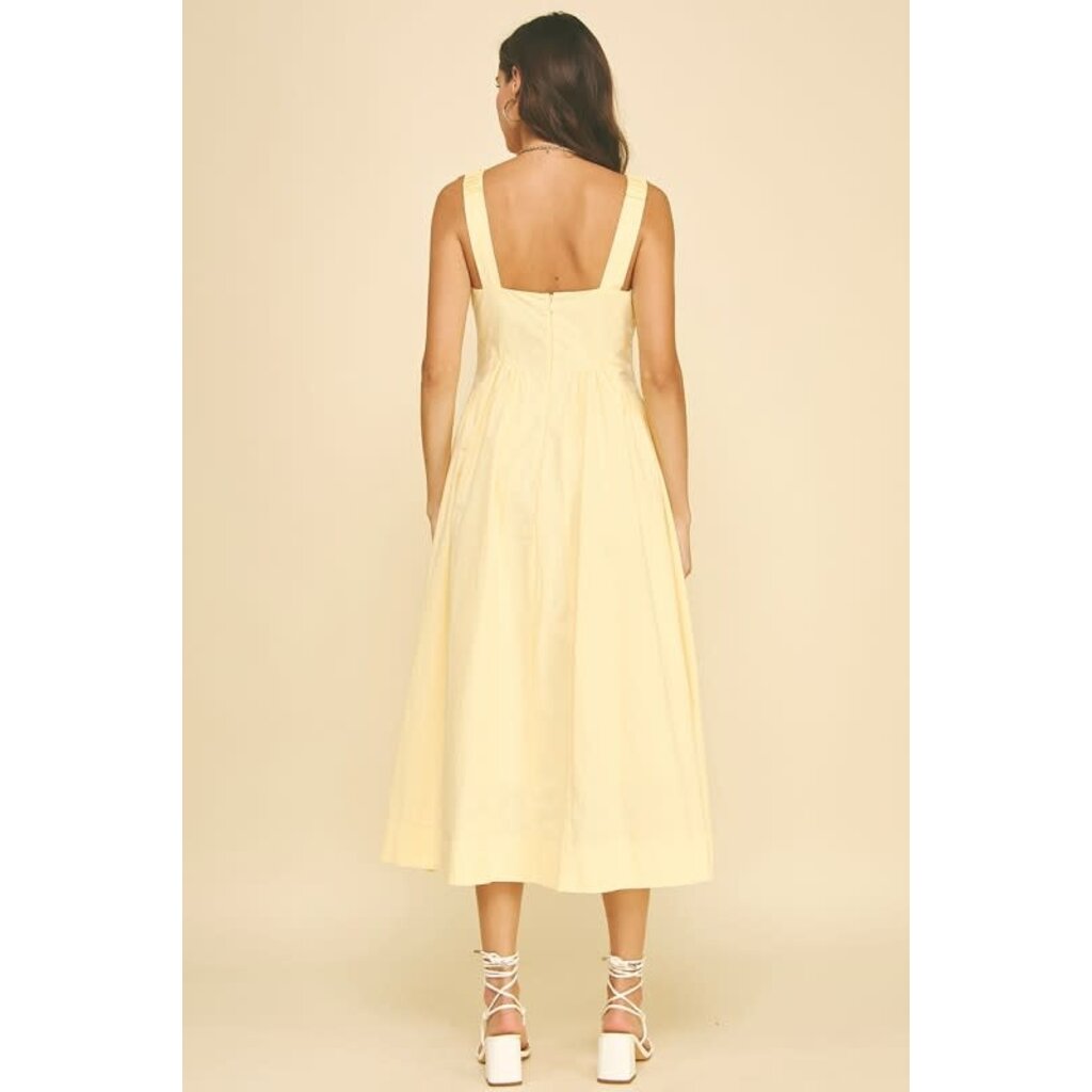 Pinch Pinch A-Line Poplin Midi Dress