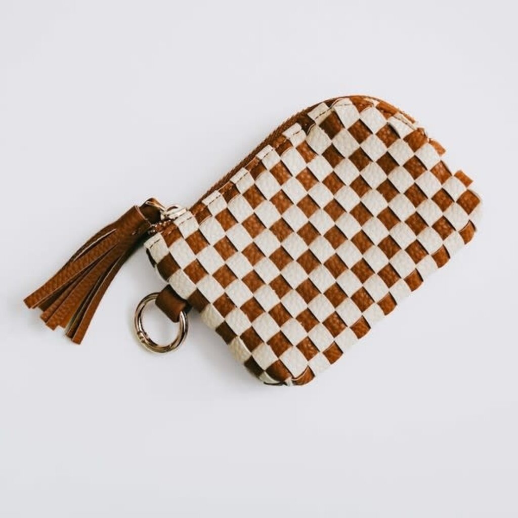 Pretty Simple Pretty Simple Woven Checkered Paris Card Wallet