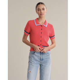 525 America Amy Pointelle Stitch Cardigan