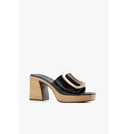 All Black Hi Elegante Hi Heeled Sandal