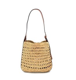 BC Bags Woven Straw Tote Bag