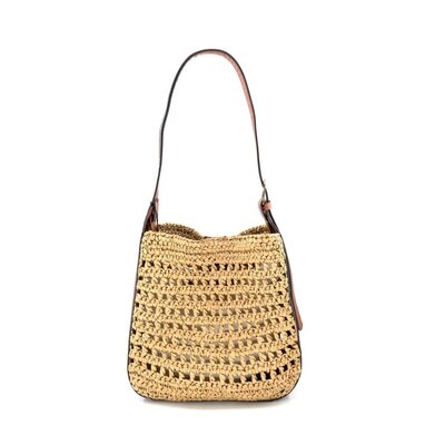 BC Bags Woven Straw Tote Bag