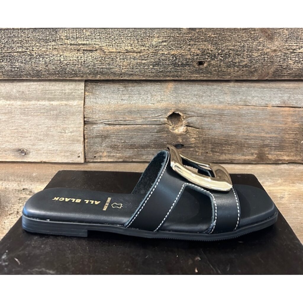 All Black All Black Square Cut Slide