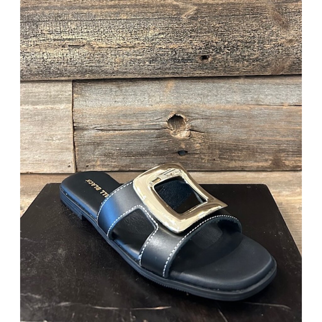 All Black All Black Square Cut Slide