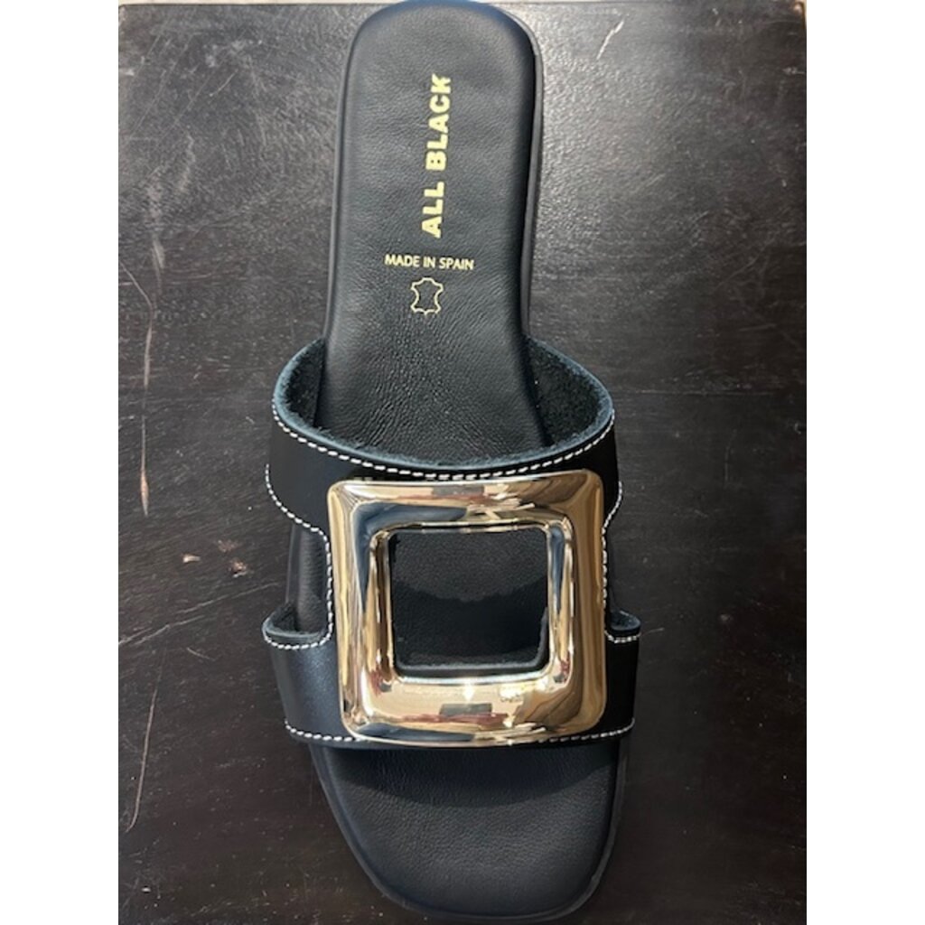 All Black All Black Square Cut Slide