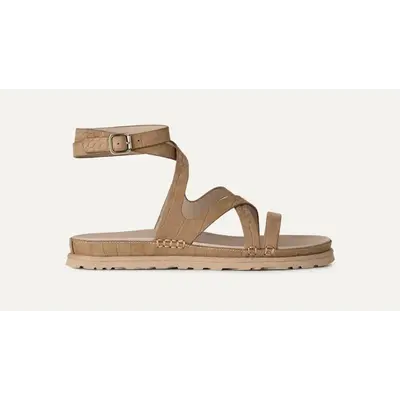 Ugg Goldengaze Embossed Ankle Wrap Sandal