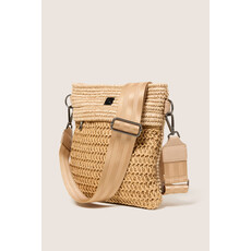 Think Royln Think Royln Outlaw Open Weave Colorblock Raffia Crossbody
