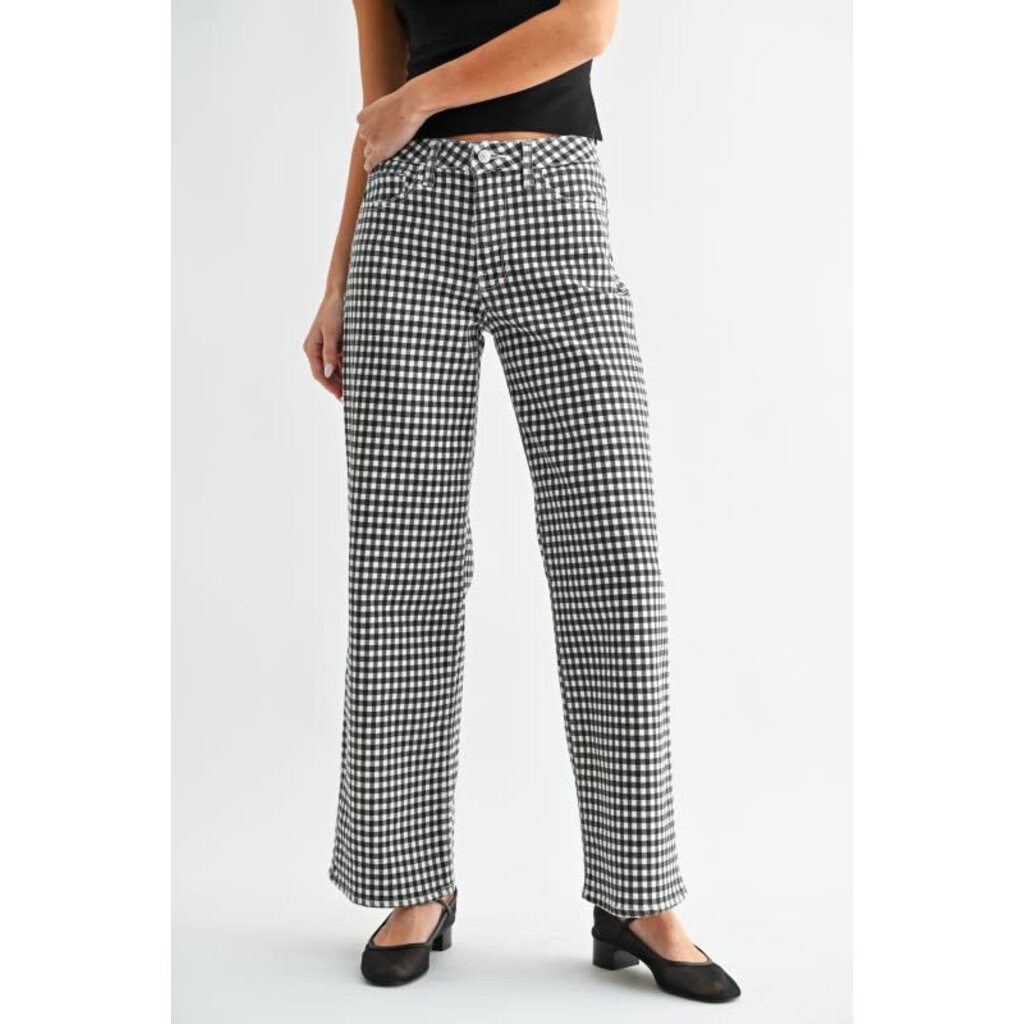 Just Black Denim Just Black Denim Mid Rise Straight Jean