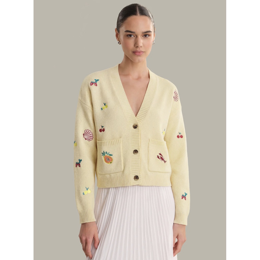 525 America 525 Fruit Embroidered Cardigan