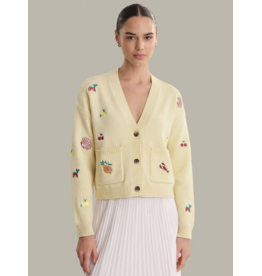 525 America Fruit Embroidered Cardigan