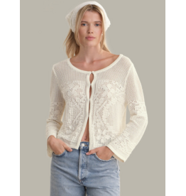 525 America Mesh Stitch Sweater Jacket