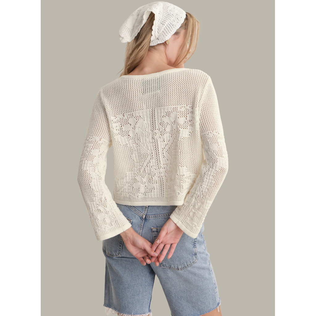 525 America 525 Mesh Stitch Sweater Jacket