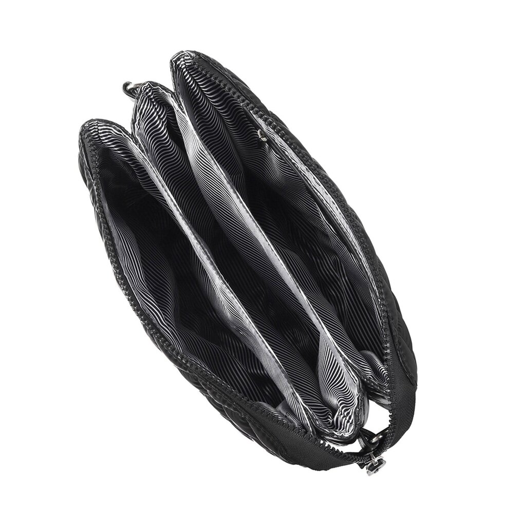 Tapa Tapa Nylon Puffer Quilt Crossbody Bag with Chain Strap