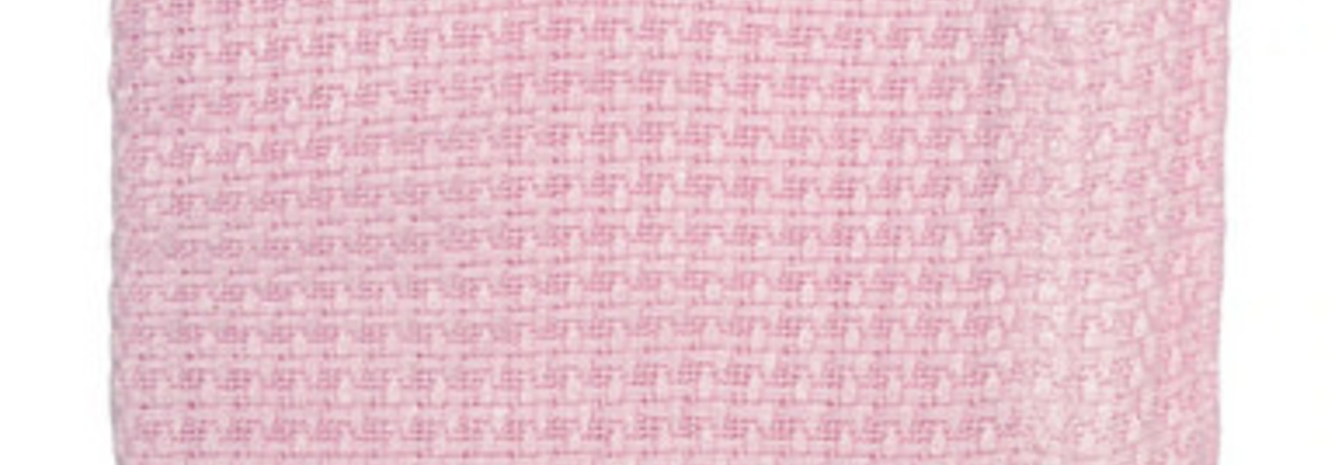 Couverture tricotée bambou - Rose