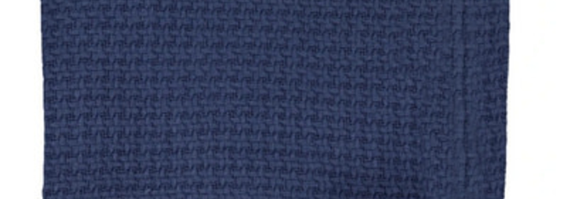 Couverture tricotée bambou - Marine