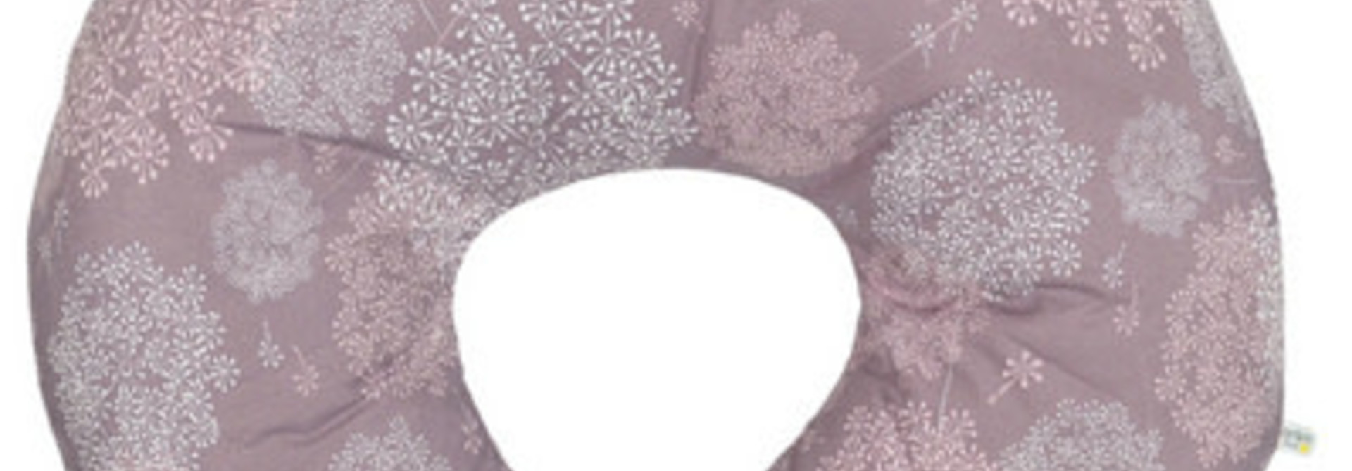 Coussin d'allaitement - Pissenlits prune