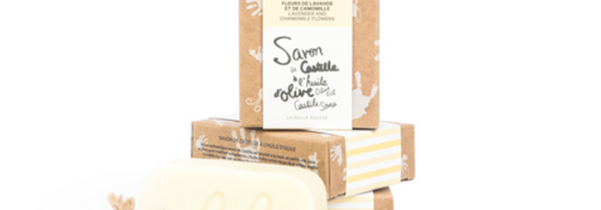 Savon de Castille à l’huile d’olive Fleurs de lavande et de camomille