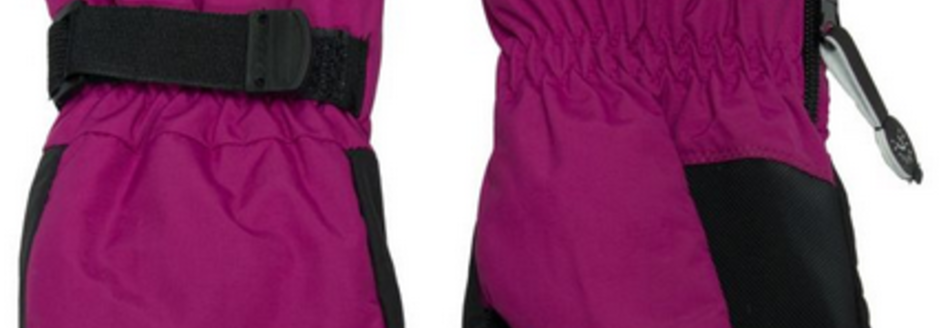 Mitaines avec clip Fushia - bébés