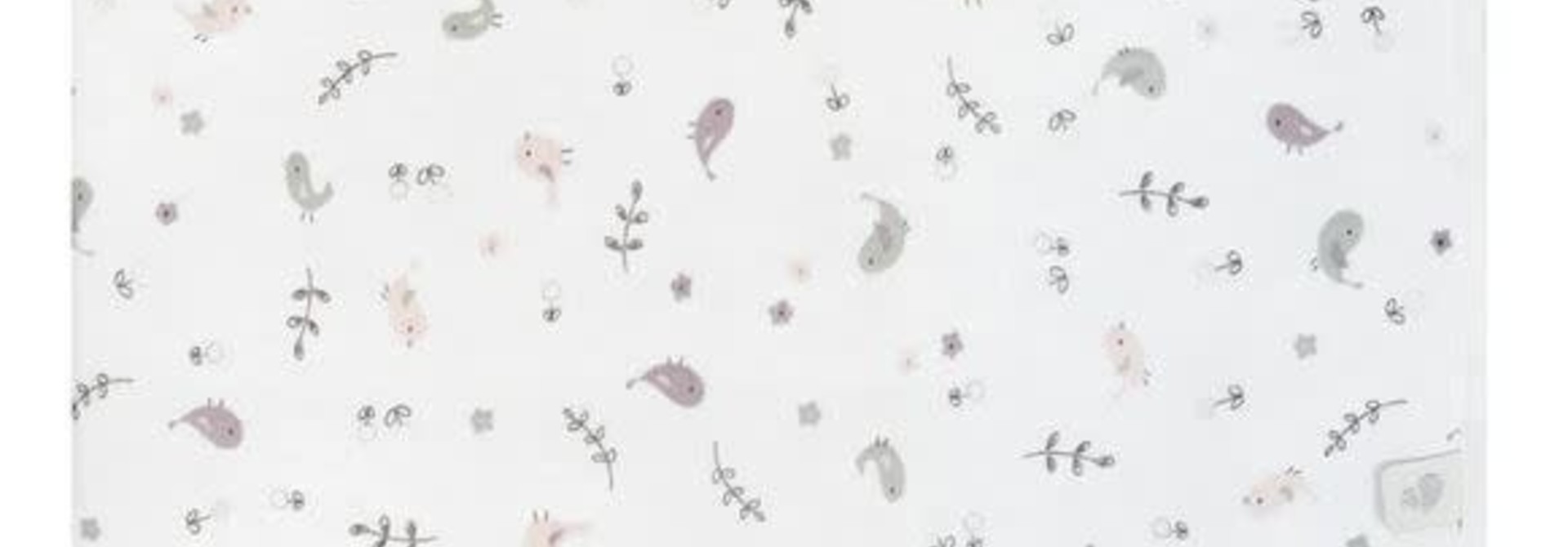 Couverture en bambou - Oiseaux