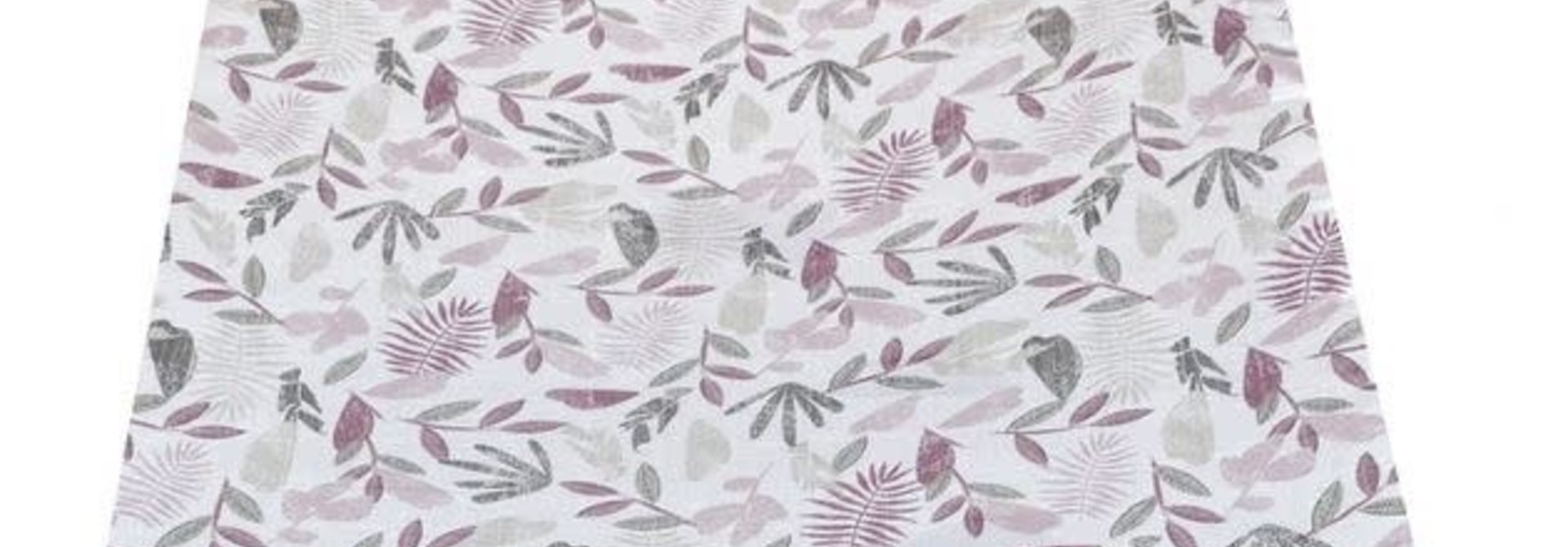 Housse à langer en mousseline - Feuilles Plum