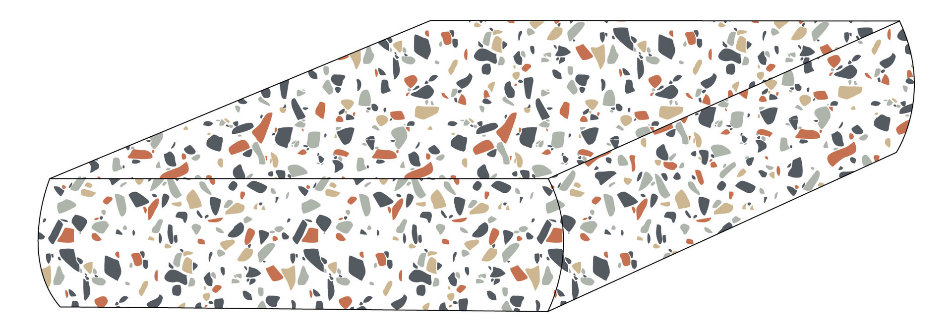 Drap contour coton - Terrazzo