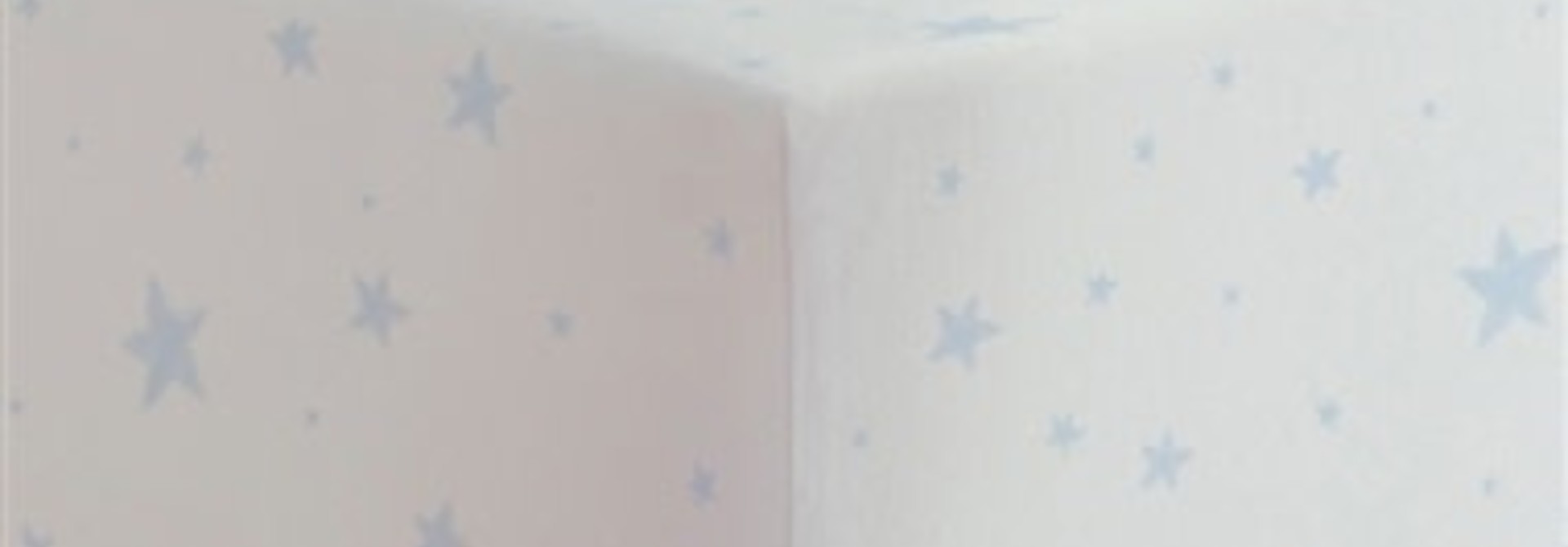 Drap contour coton flanelle - Étoiles bleu