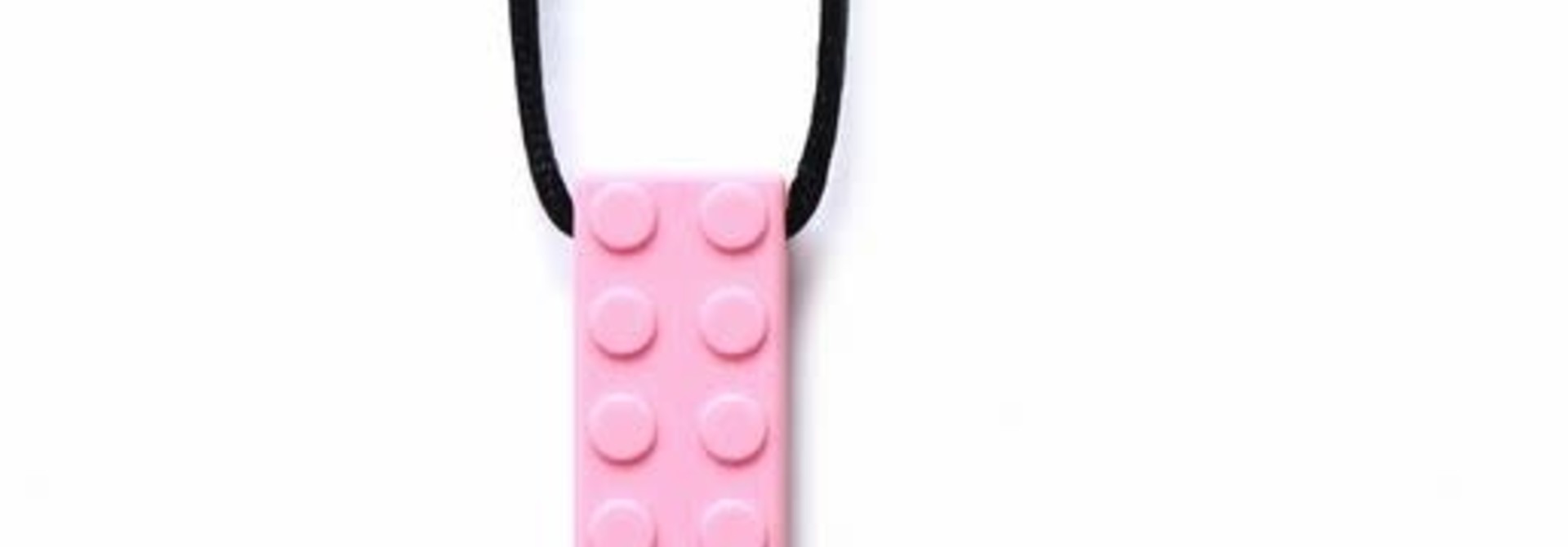 Pendentif à machouiller - Bloc rose