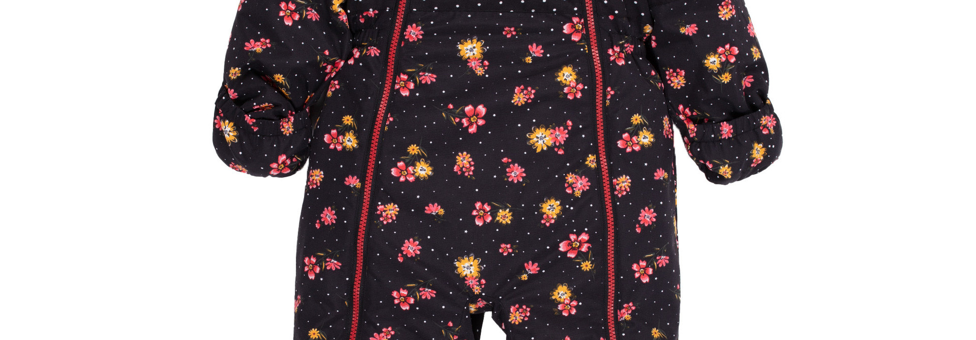 Ensemble extérieur one piece -Fleurs Noire