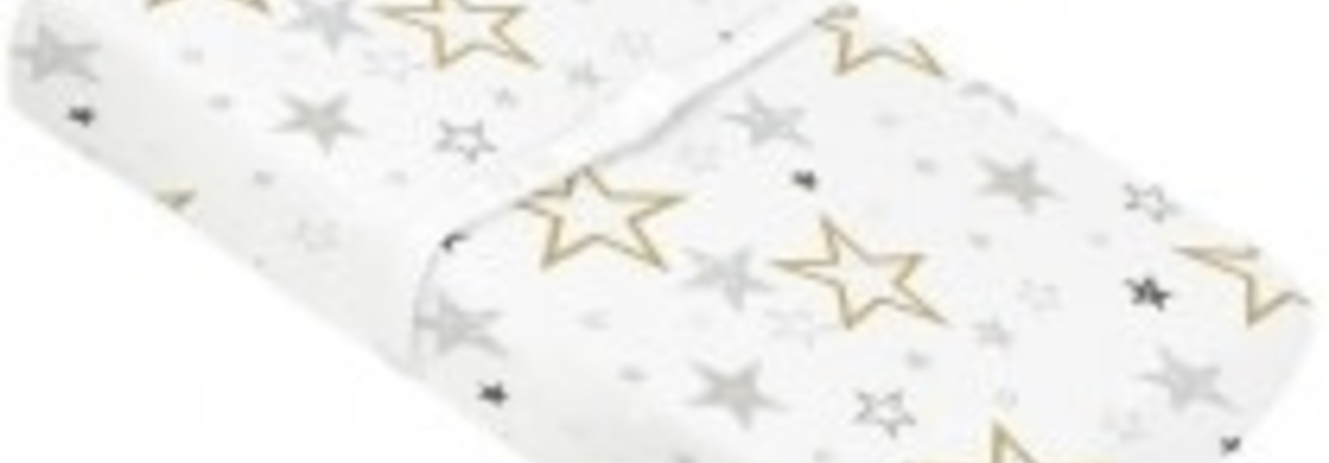 Housse à langer percale - Étoiles Dorées