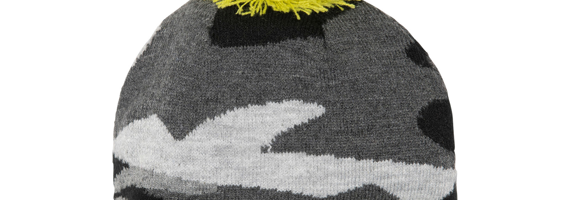 Tuque en tricot Camo Jaune