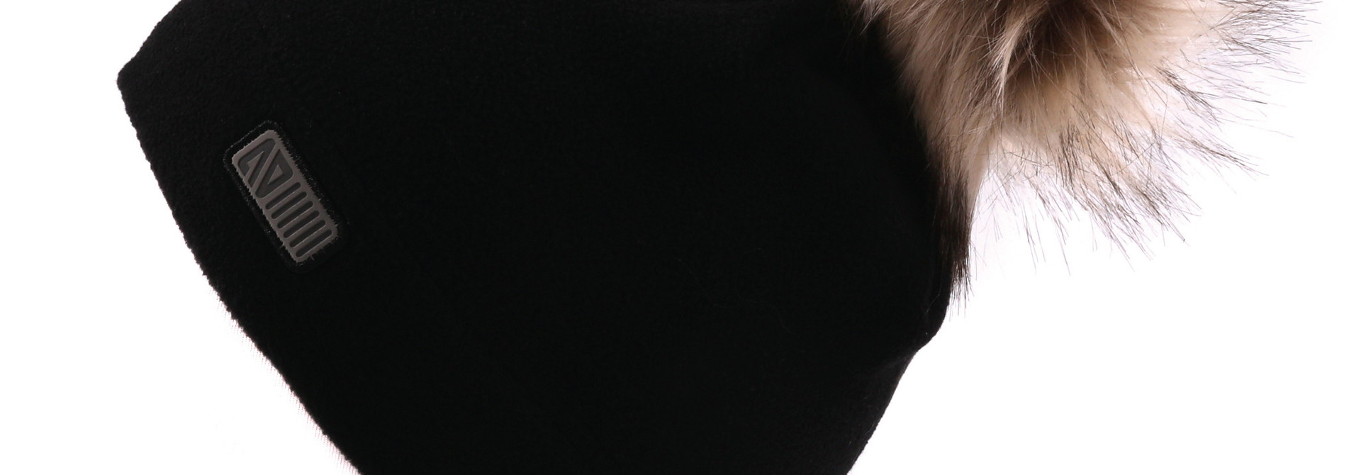 Tuque en polar sans oreilles Noire