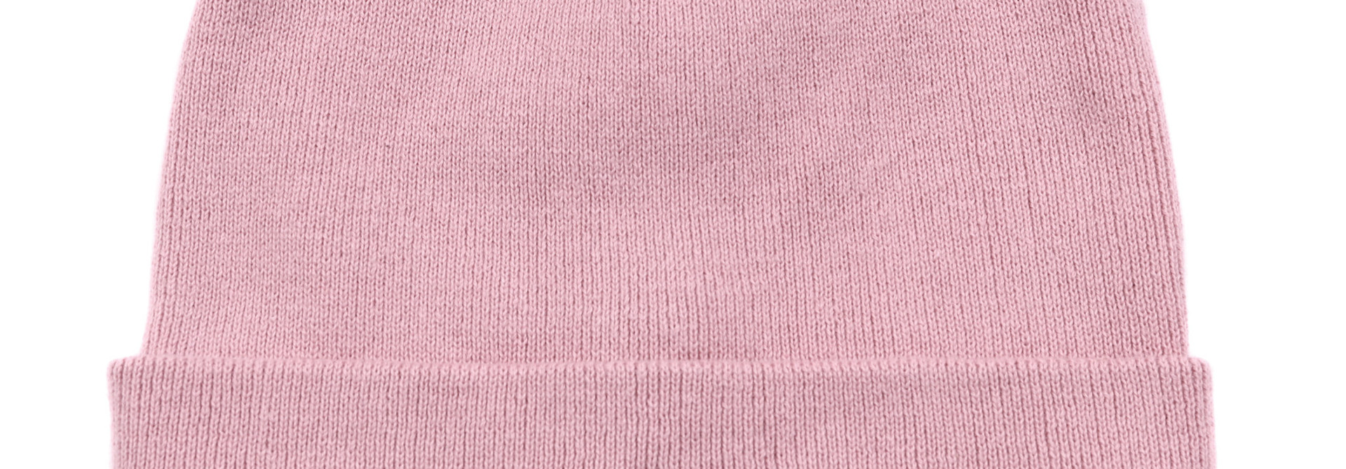 Tuque bébé en tricot Rose