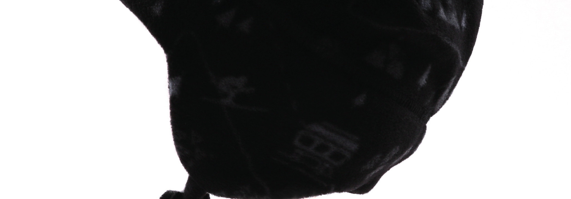 Tuque bébé en polar avec oreilles Noire Ski