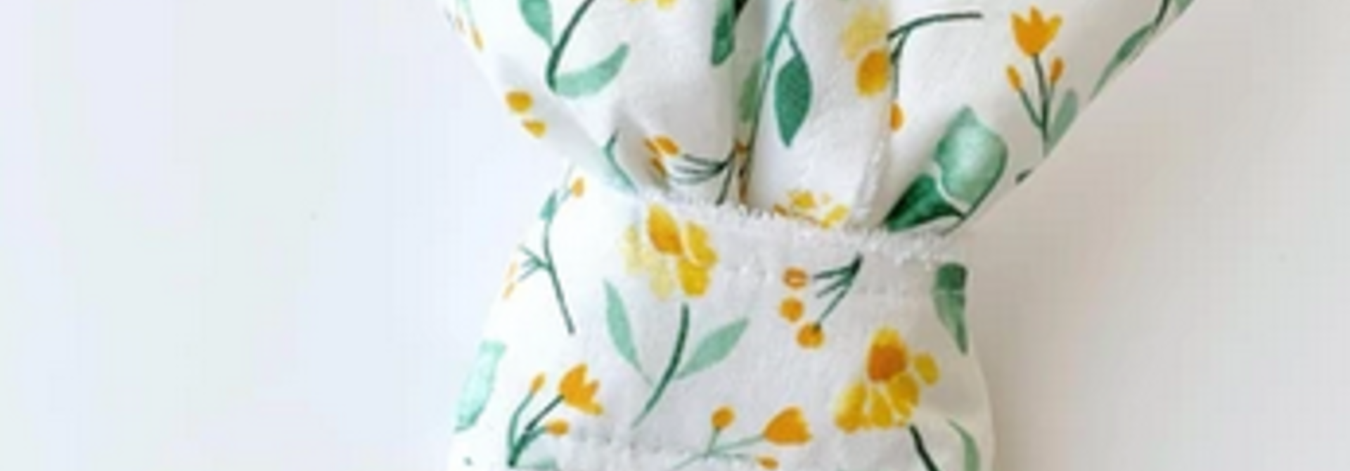 Hochet Oreilles de Lapins - Fleurs Jaunes