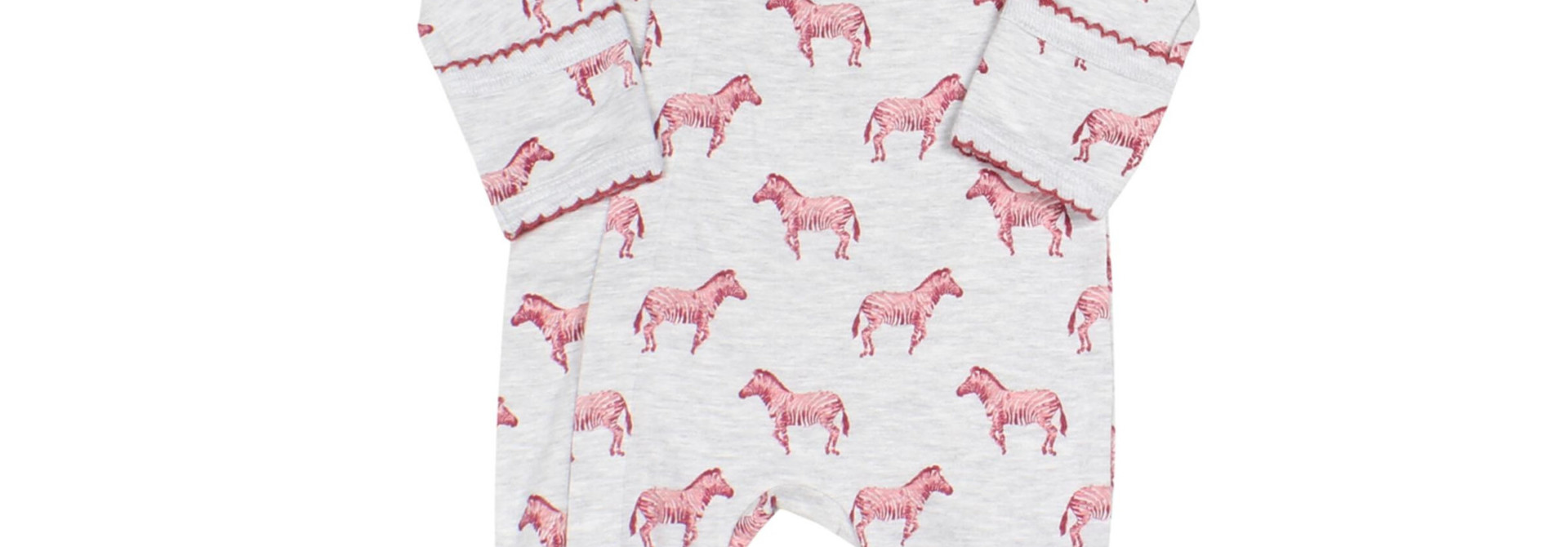Pyjama Zipper - Zébre Grenat