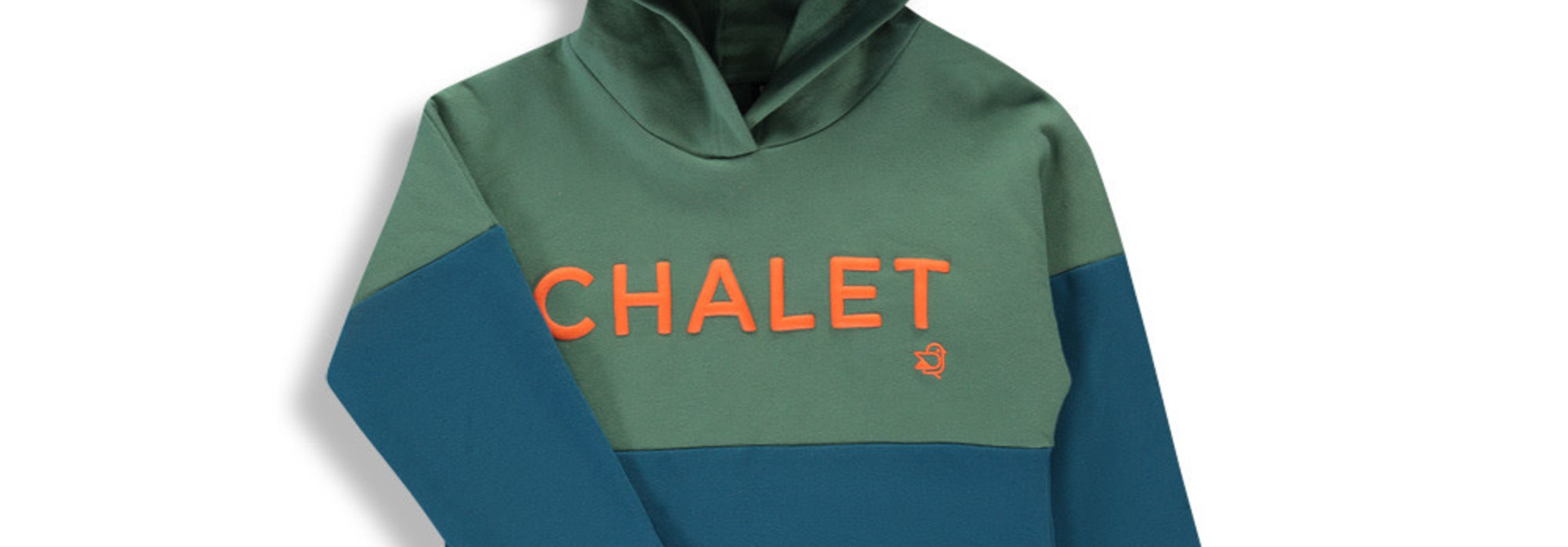 Hoodie Chalet - Color Block Bleu