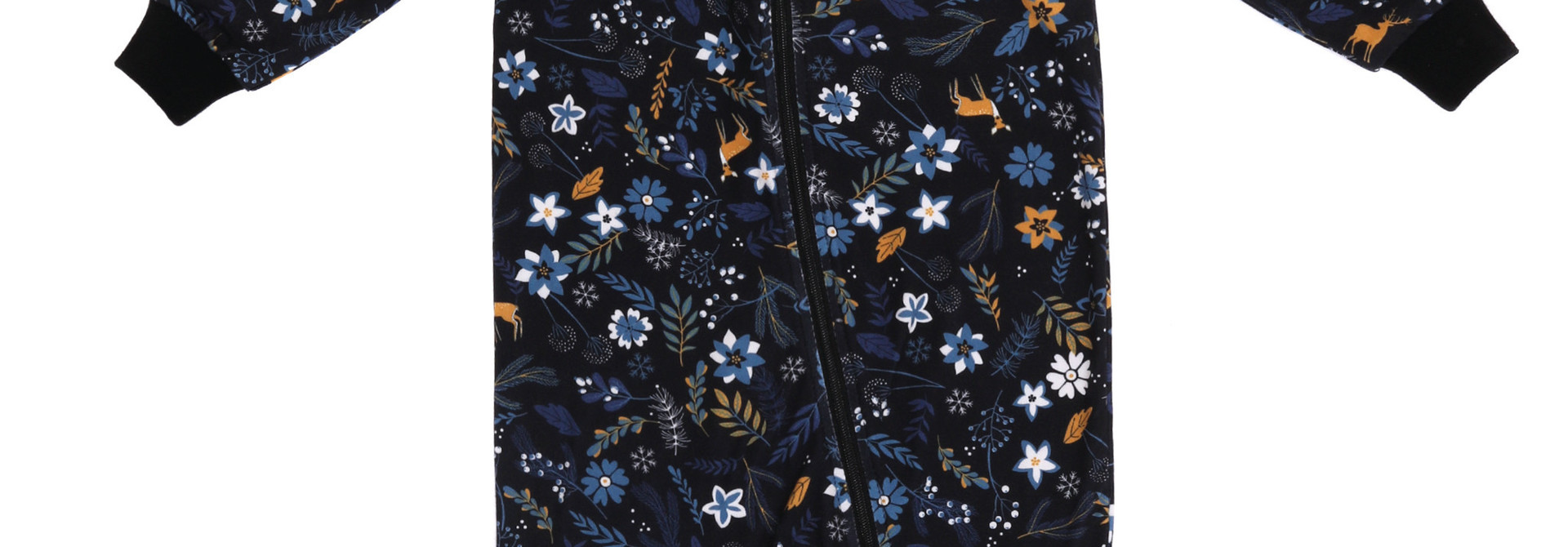 Pyjama 1 pièce Noël Mini Chevreuil Fleuris