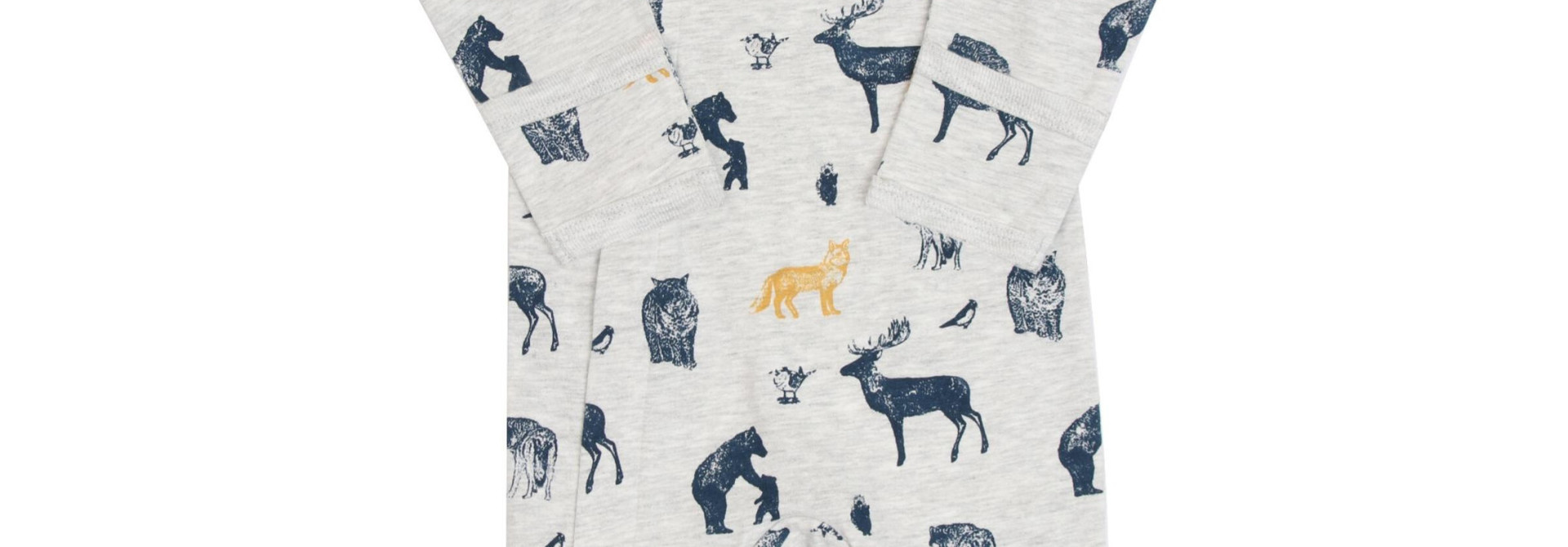 Pyjama Jersey Zipper - Animaux Bleu