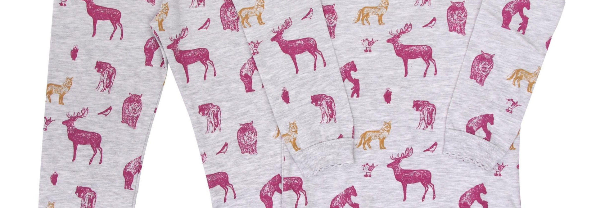 Pyjama Jersey - Animaux Rose